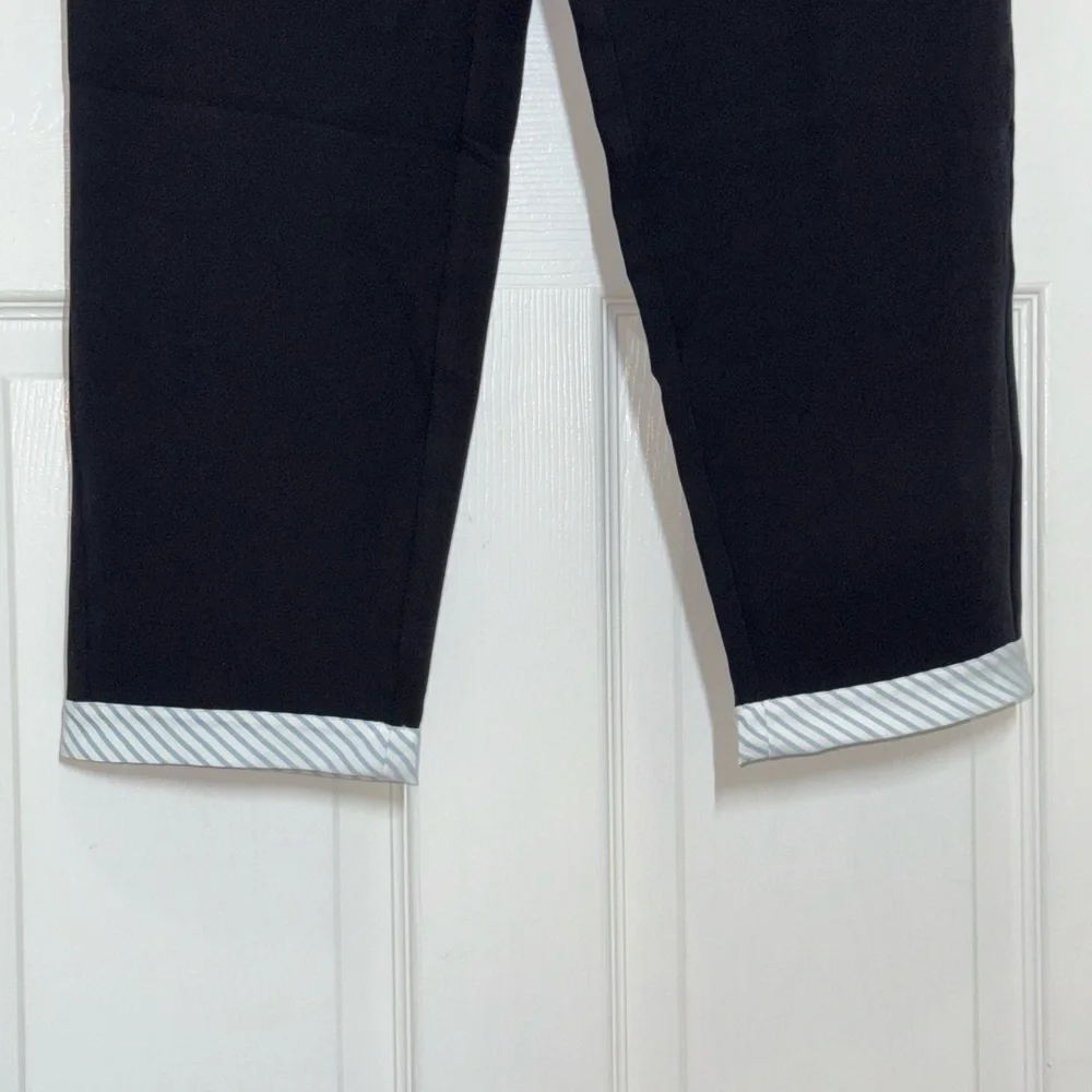 L36 Black High-Waisted Dress Pants with Relaxed Fit